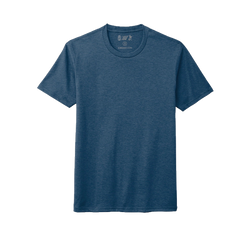 ESSENTIALS TEE-HEATHER NEPTUNE BLUE