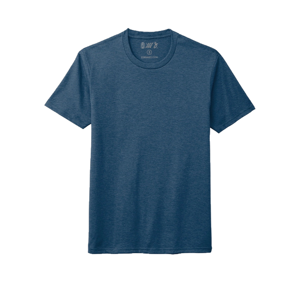 ESSENTIALS TEE-HEATHER NEPTUNE BLUE