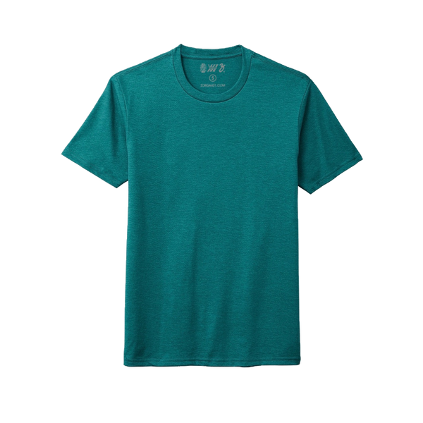 ESSENTIALS TEE-HEATHER TEAL