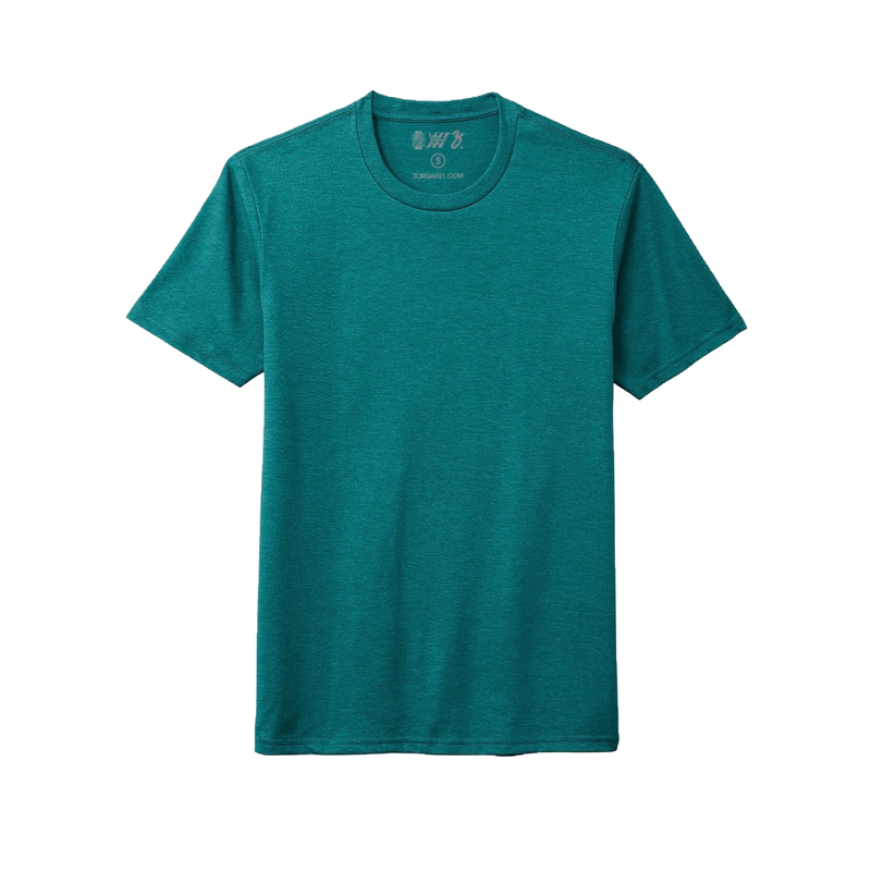 ESSENTIALS TEE-HEATHER TEAL