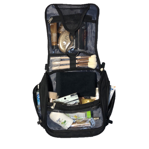 HANGING TOILETRY KIT-BLACK