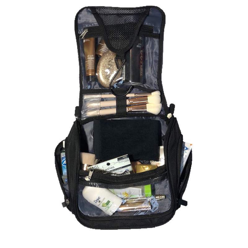 HANGING TOILETRY KIT-BLACK