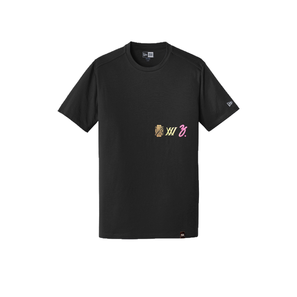 RISING MID LOGO TEE-BLACK