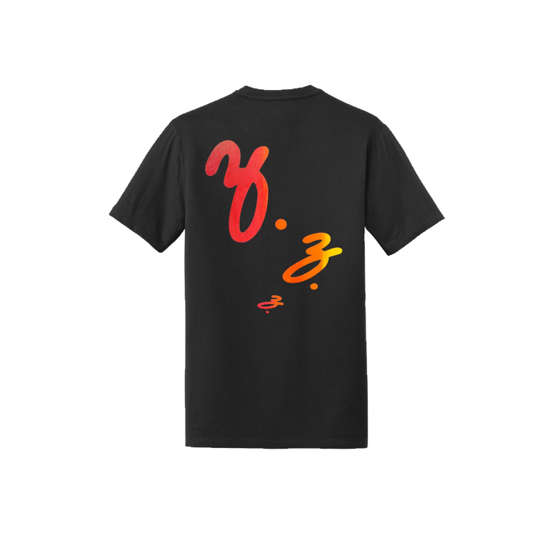 RISING MID LOGO TEE-BLACK