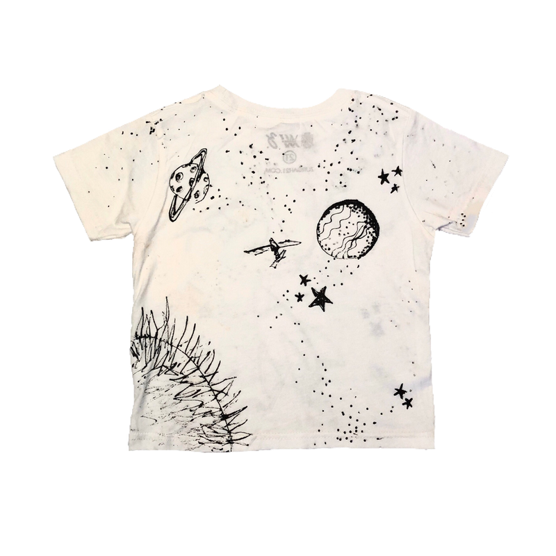 Rocket Space Tee-White