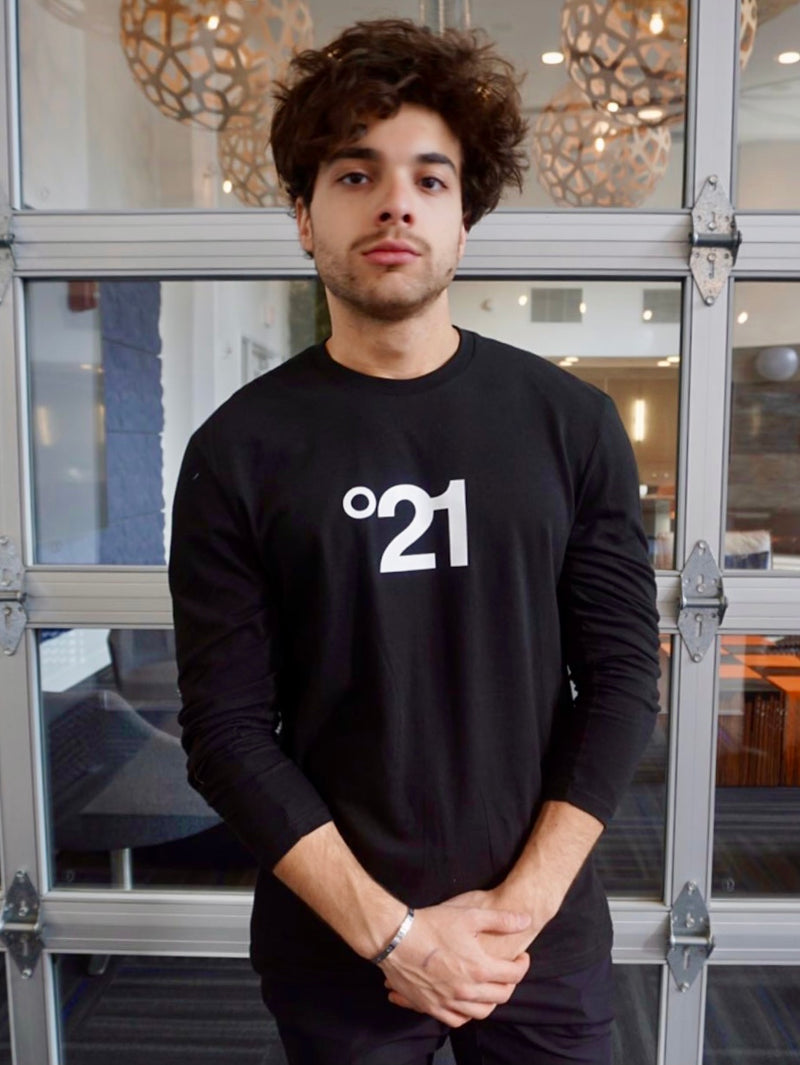 SIGLO °21 L/S TEE-BLACK